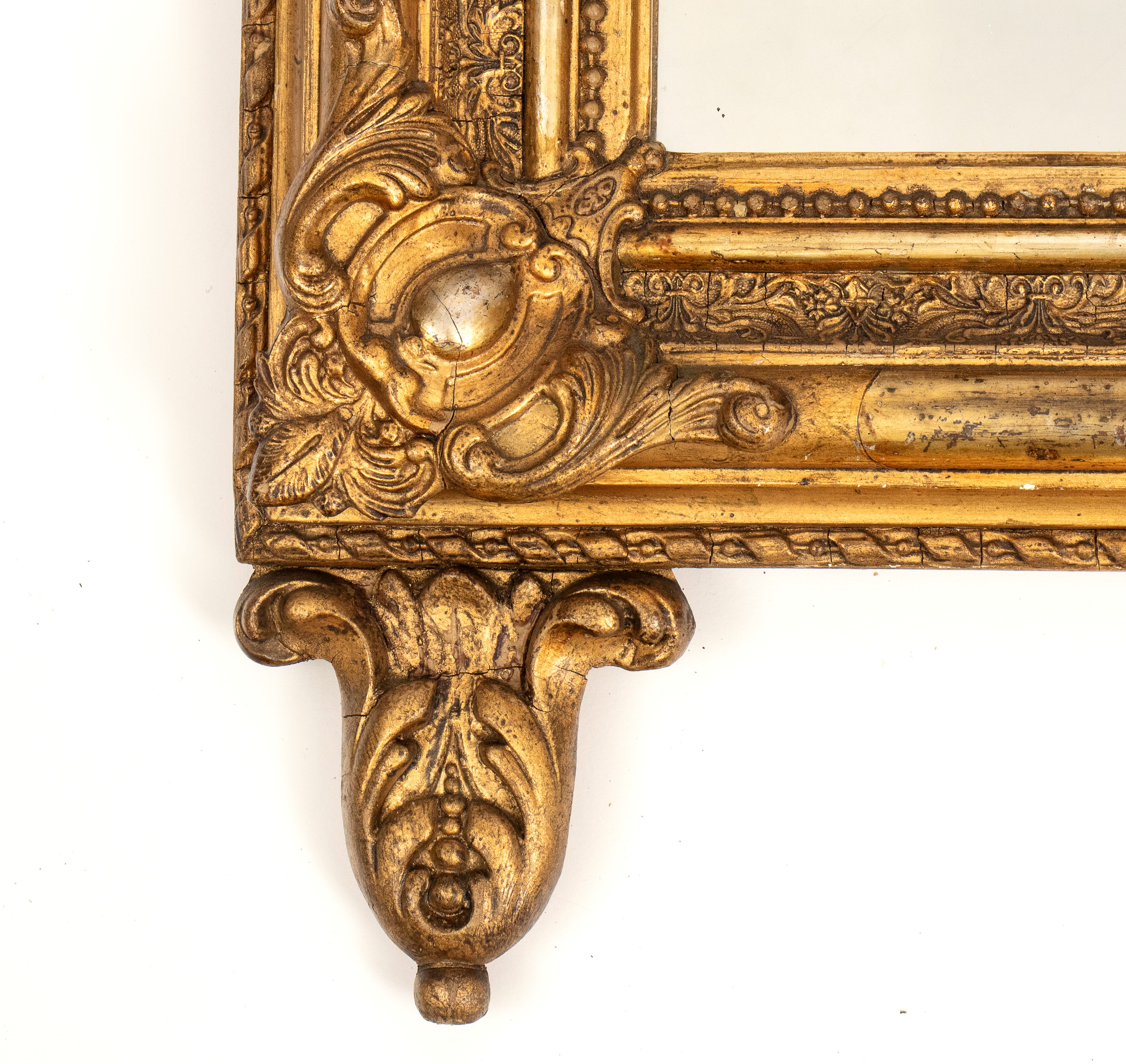Specchio in legno dorato, stile Luigi XVI, Francia, XIX secolo