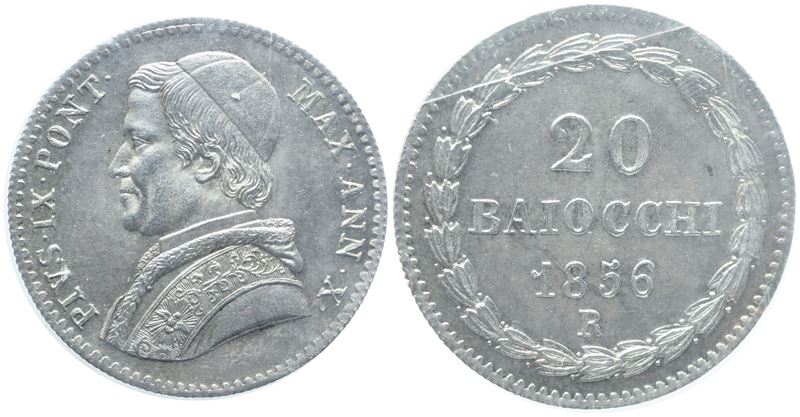 Stato Pontificio, Pio IX, 20 Baiocchi 1856