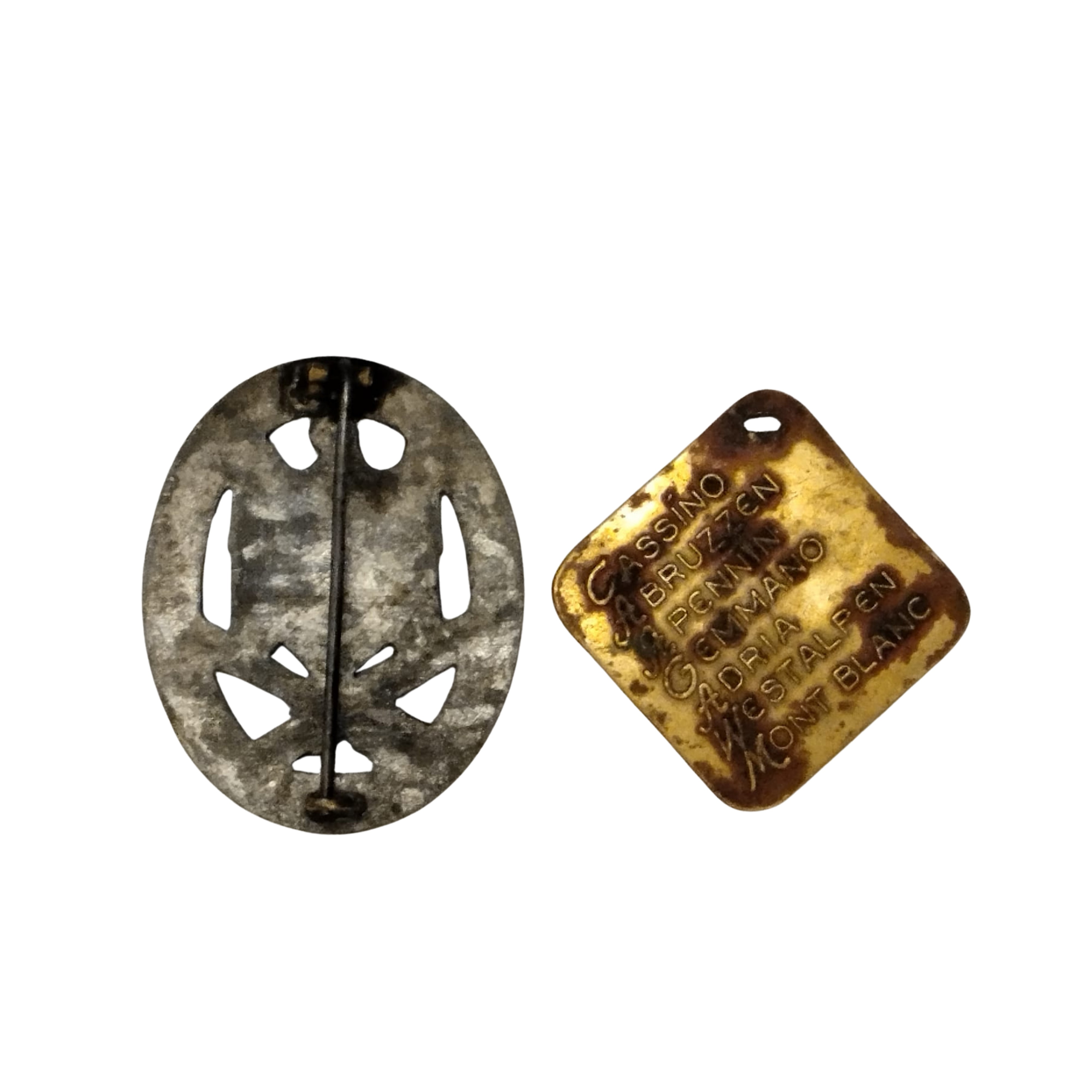 Lotto di distintivo di assalto generale di fanteria e placchetta ricordo del 100°reggimento Gebir...