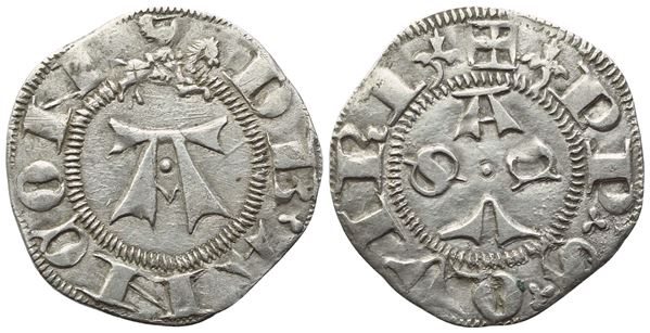 ANCONA. Repubblica. Bolognino, sec. XV; Ag (0,86 g; 17 mm)