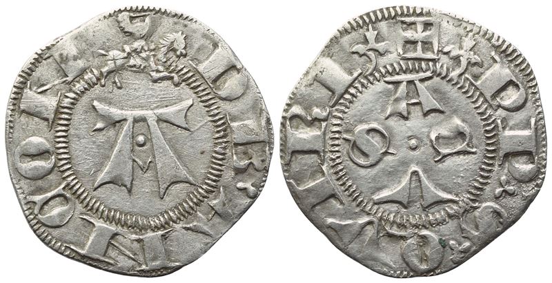 ANCONA. Repubblica. Bolognino, sec. XV; Ag (0,86 g; 17 mm)