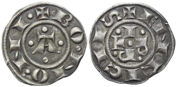 BOLOGNA. Repubblica. Monetazione a nome di Enrico VI Imperatore (1191-1336). Bolognino grosso 1236; Ag (1,43 g; 18,7 mm)