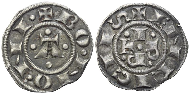 BOLOGNA. Repubblica. Monetazione a nome di Enrico VI Imperatore (1191-1336). Bolognino grosso 123...