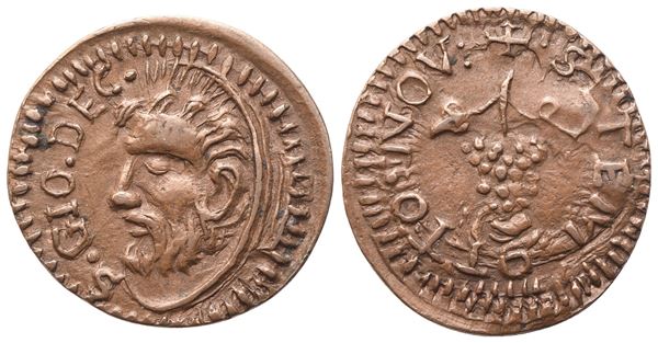 FAENZA. Confraternita di San Giovanni Decollato (XVI secolo). Tessera di carità (trimestre settembre-novembre); Cu (1,88 g; 17 mm)