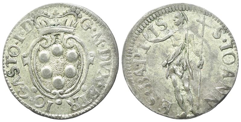 FIRENZE. Granducato di Toscana. Gian Gastone de' Medici (1723-1737). Crazia; Mi (1,05 g; 17 mm)