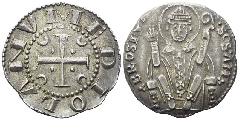 MILANO. Prima Repubblica (1250-1310). Ambrosino; Ag (2,95 g; 21,5 mm)
