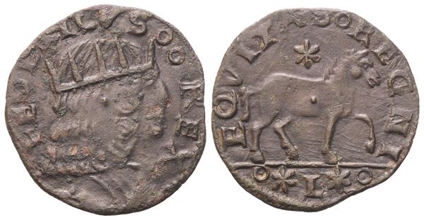 NAPOLI.  Regno di Napoli. Federico d'Aragona (1496-1501). Cavallo; (1,30 g; 17,5 mm)
