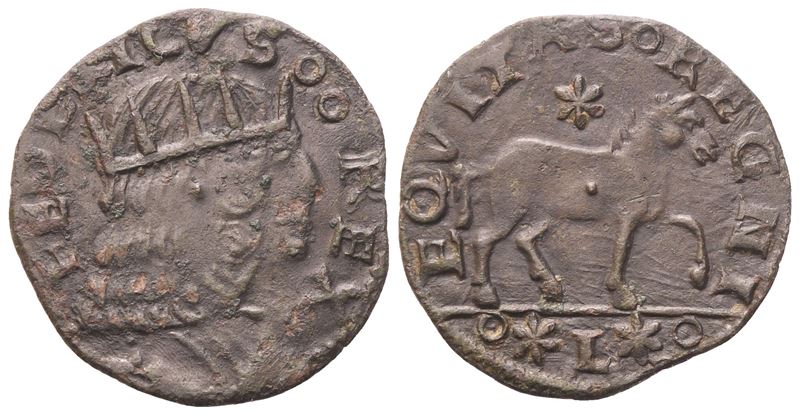 NAPOLI. Regno di Napoli. Federico d'Aragona (1496-1501). Cavallo; (1,30 g; 17,5 mm)