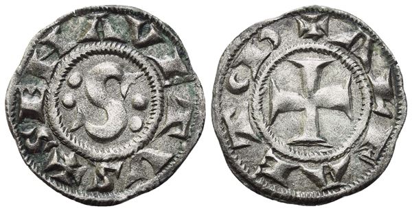 SIENA. Repubblica. Denaro piccolo (post 1250); Mi (0,68 g; 13,5 mm)