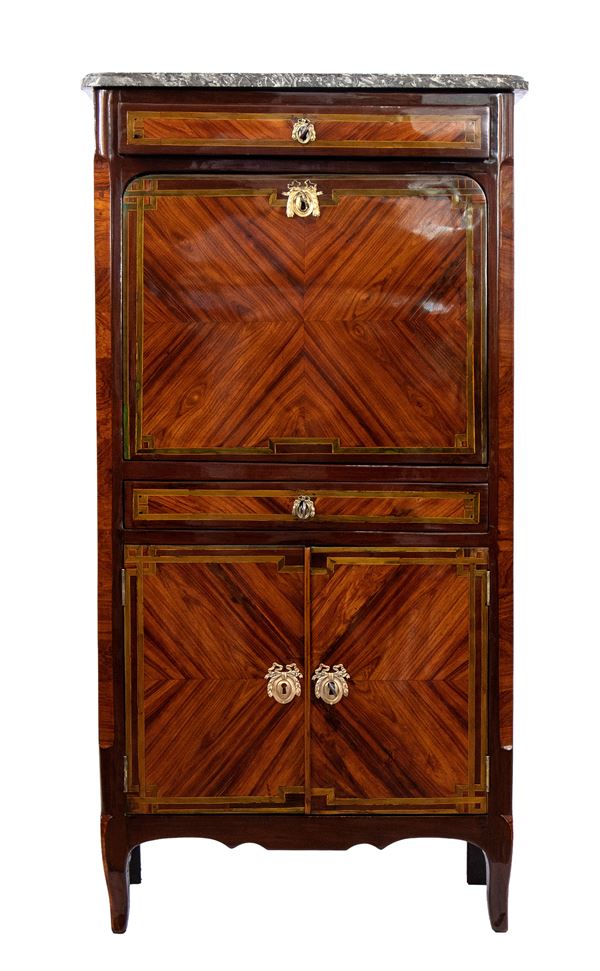 French ebony Secretaire, Louis XV