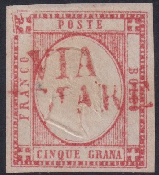 Neapolitan Province - 5gr. with retouched upper left corner