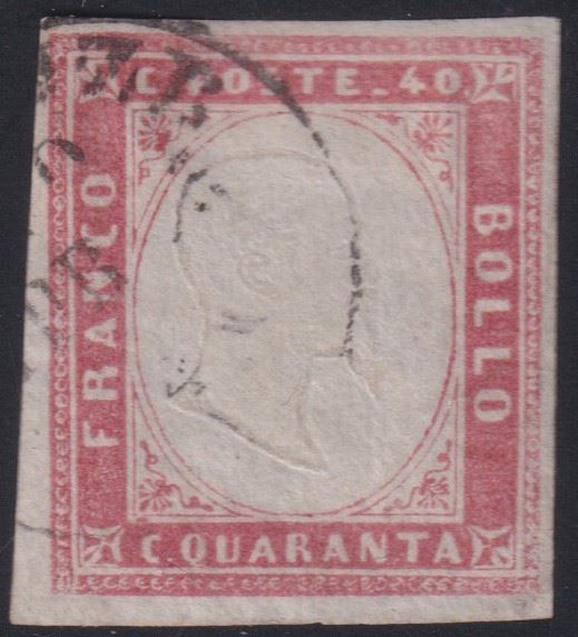 Sardegna - 16Ea Rosa Pallido  - Asta FRANCOBOLLI E STORIA POSTALE - Bertolami Fine Art - Casa d'Aste