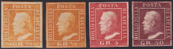 Sicilia - Piccolo insieme di francobolli nuovi con gomma, MH.