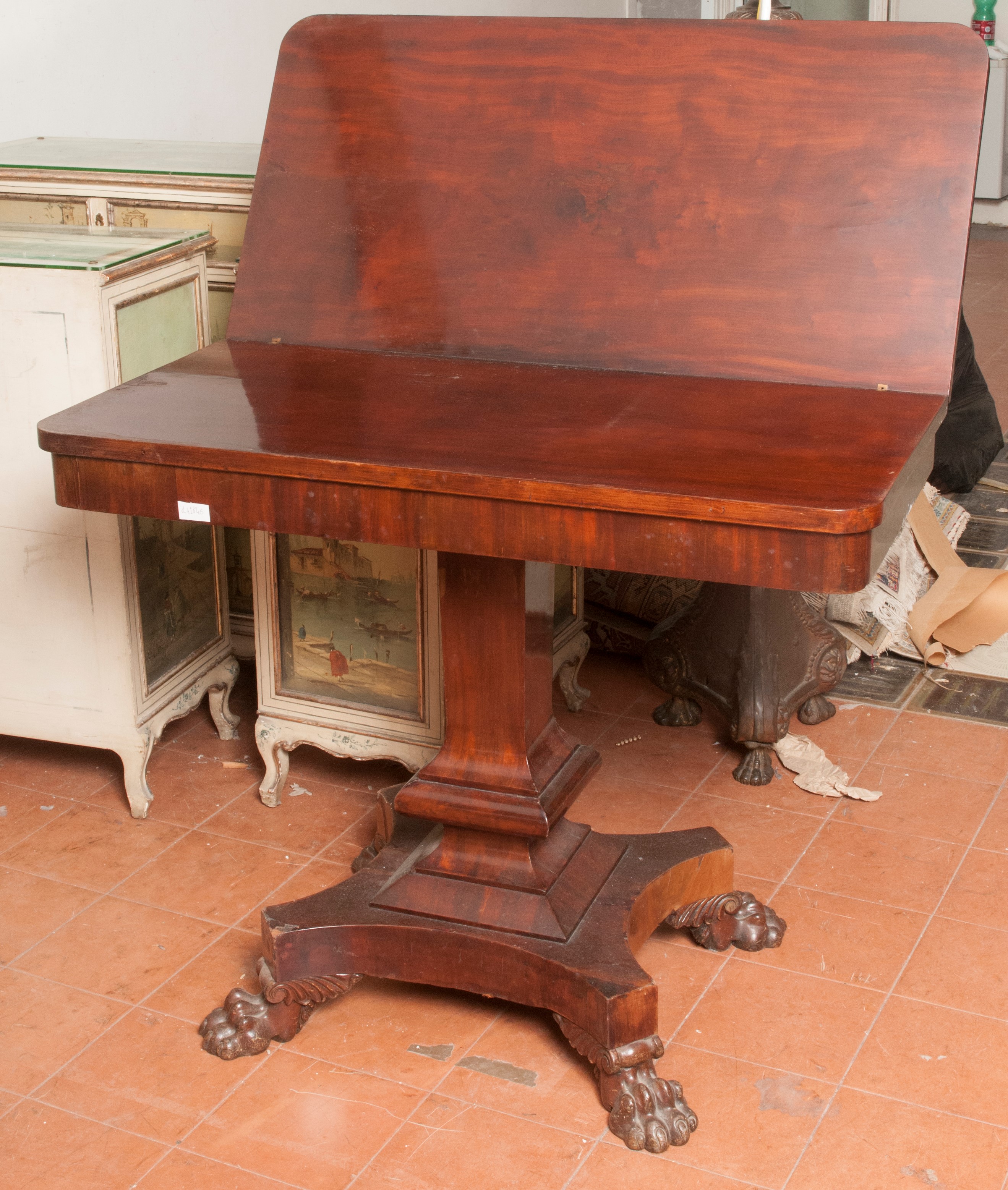 Tavolo a Libretto in Mogano