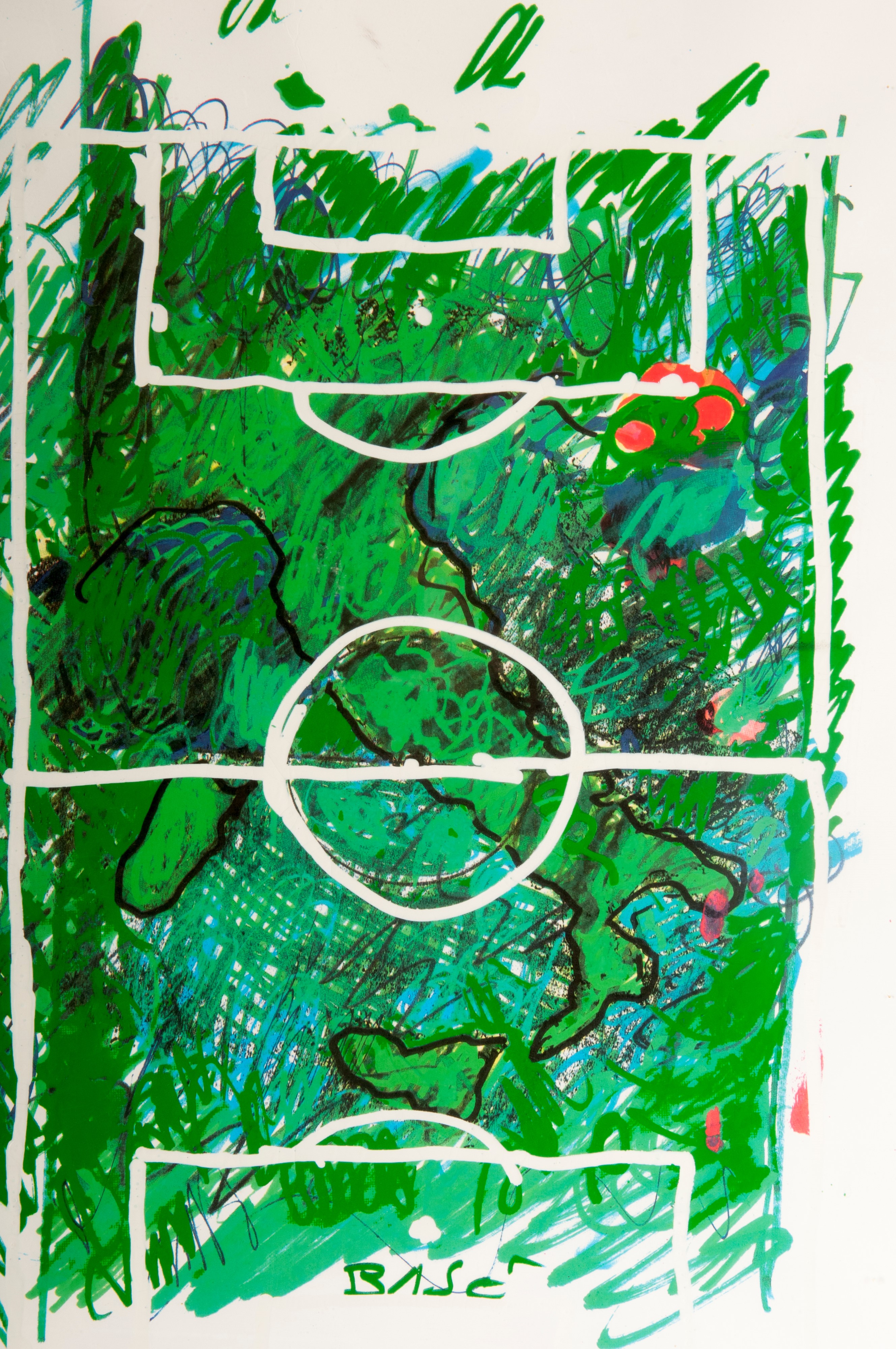 Campo di calcio, multiplo su carta