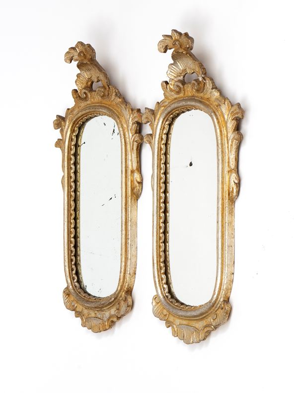 Pair of Baroque-style mirrors