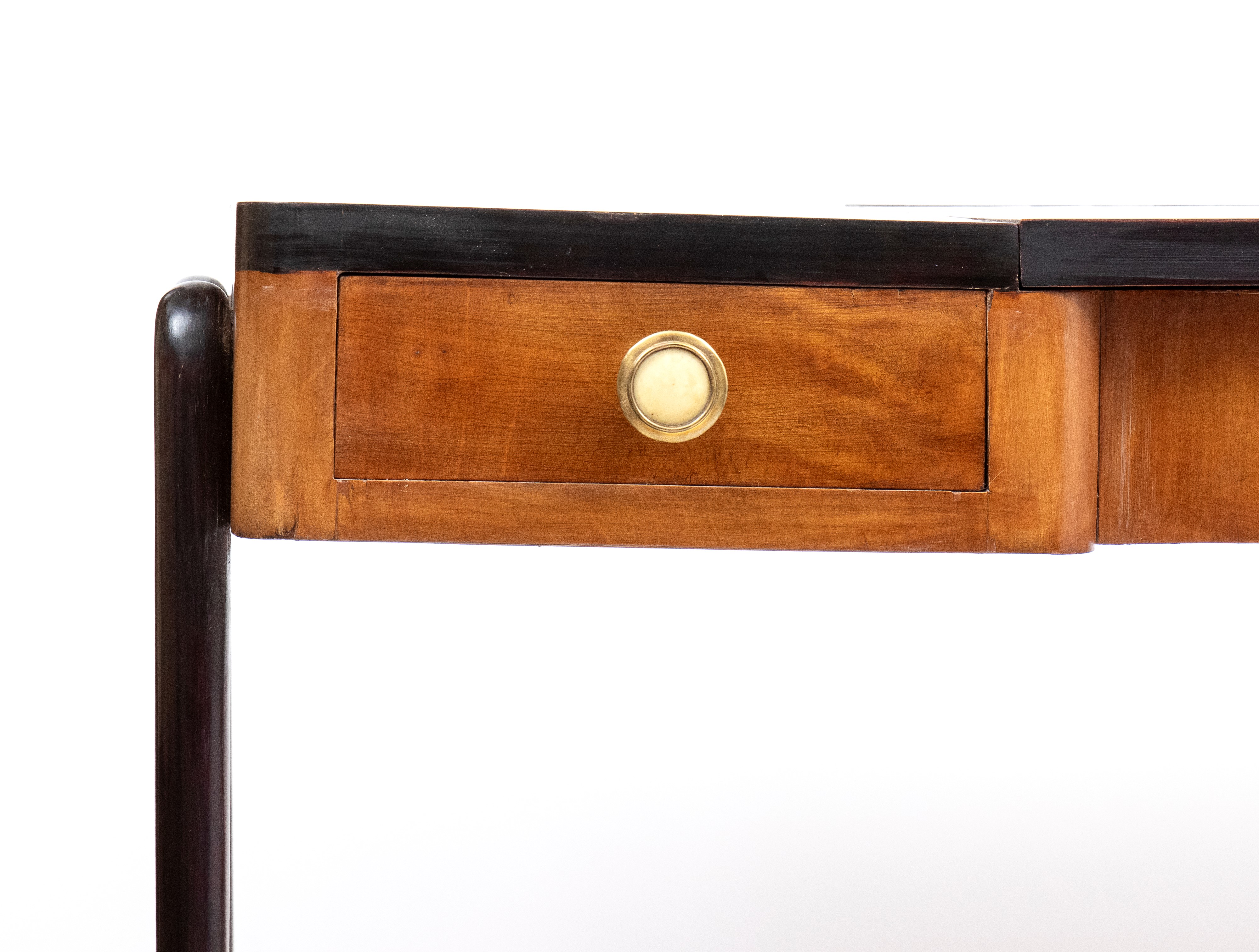 Toletta in noce e legno ebanizzato