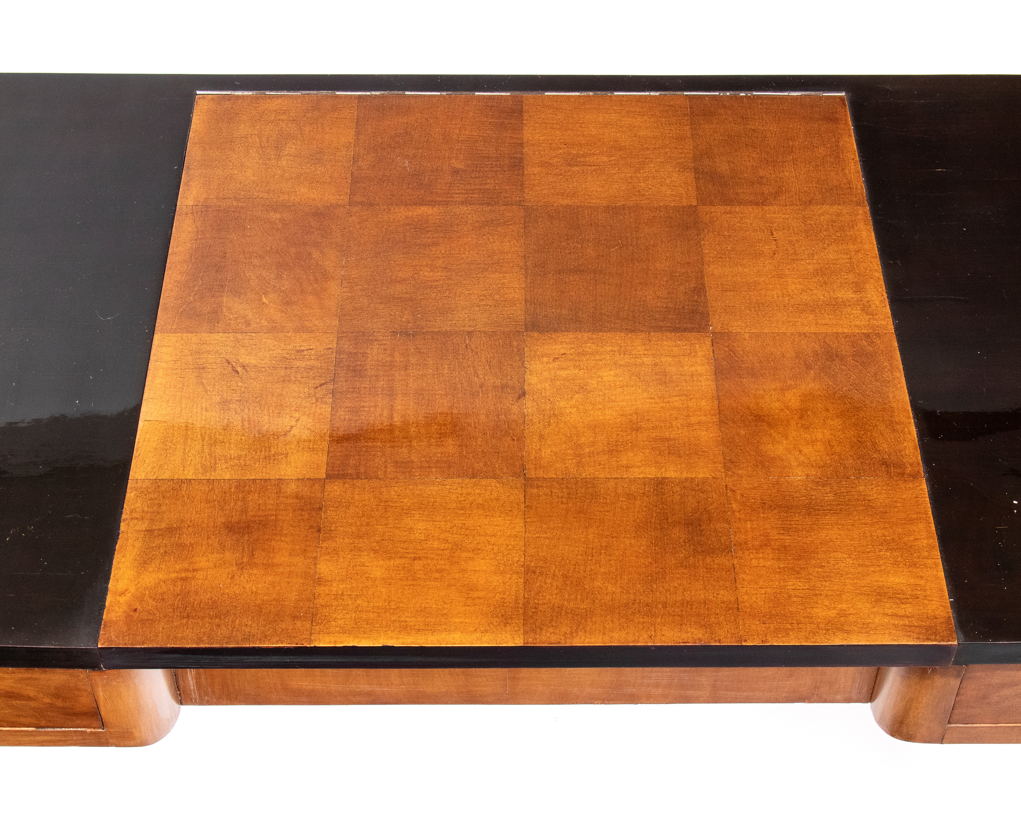 Toletta in noce e legno ebanizzato