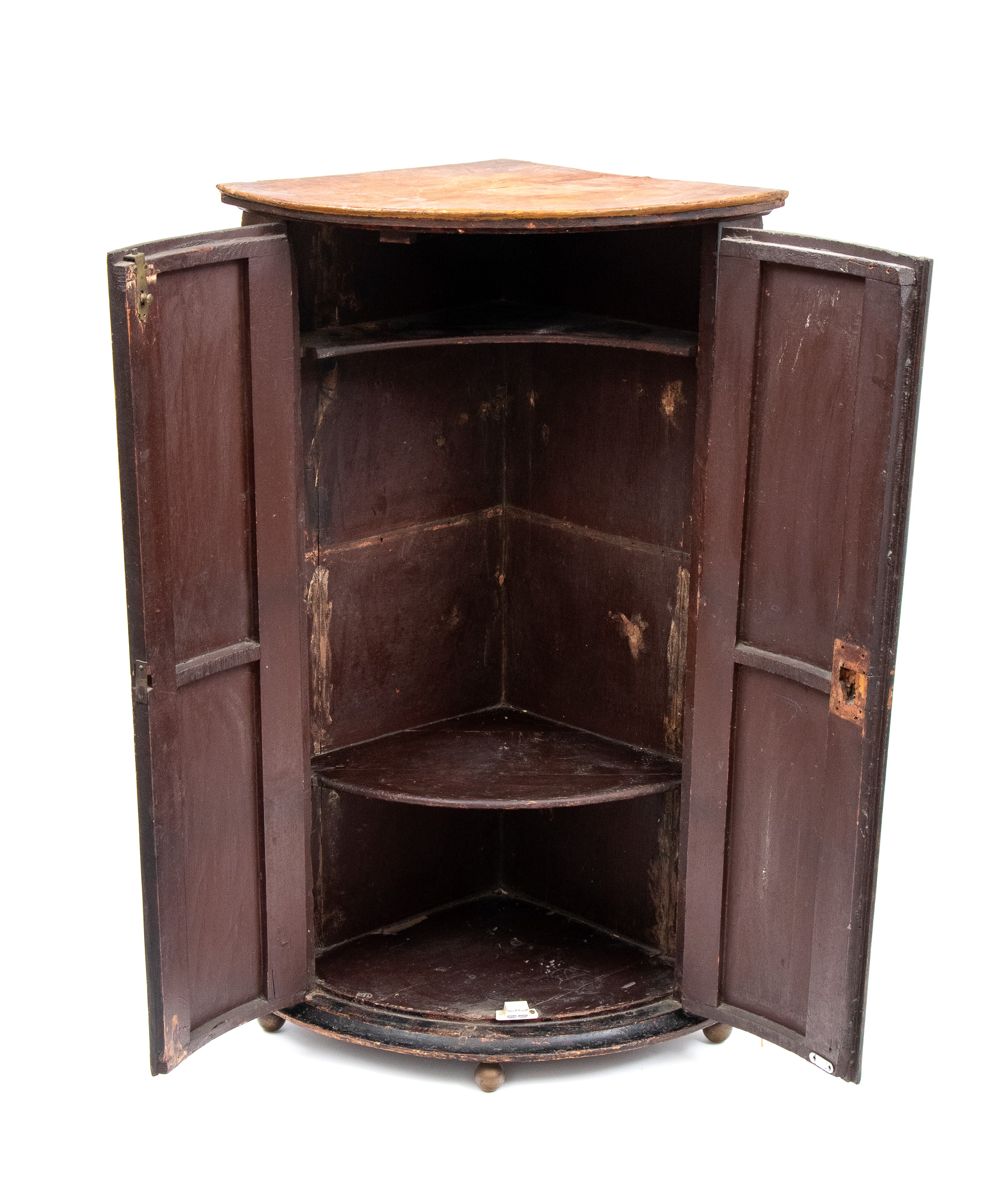 Angoliera in stile Chinoiserie, XIX secolo, legno laccato con finitura a finta tartaruga