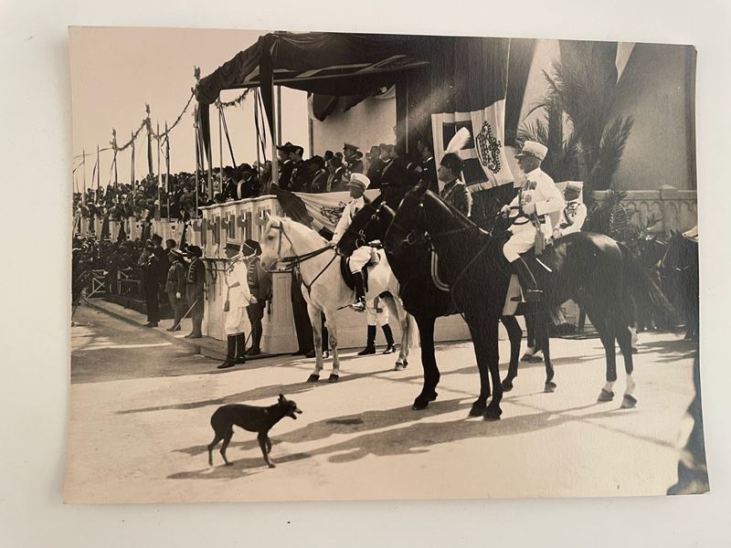 Lotto di fotografie di Benito Mussolini