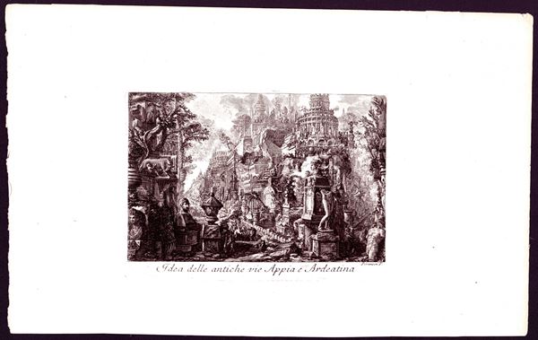 Giovanni Battista Piranesi - Idea delle antiche vie Appia e Ardeatina