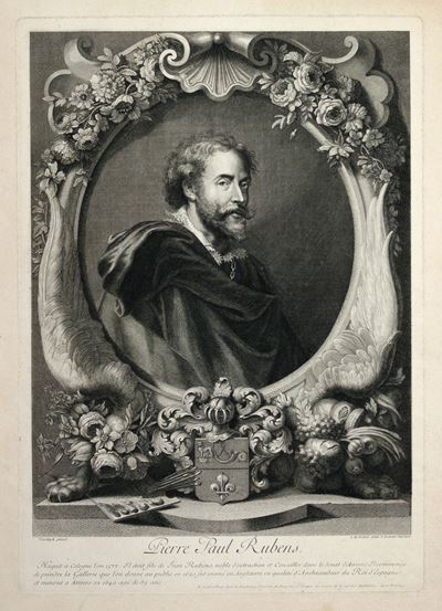 Ritratto di Pierre Paul Rubens, acquaforte e bulino