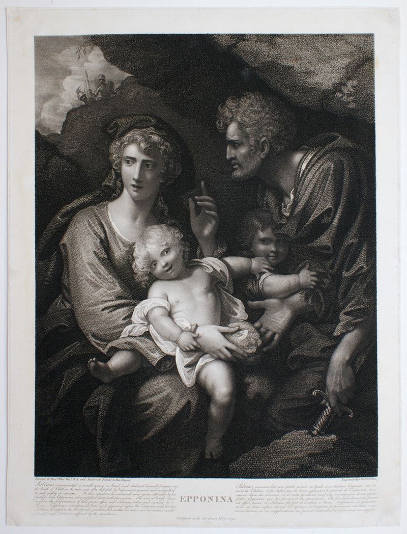 Charles Wilkin - Epponina - Acquaforte, 1794