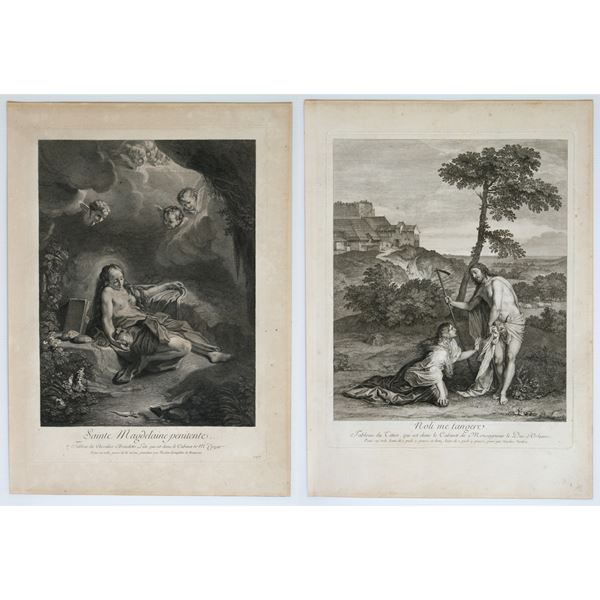 Nicolas Dauphin De Beauvais,Nicolas Henri Tardieu - Sainte Magdaleine penitente | Noli me tangere