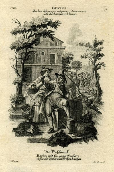 Allegorie dei Cinque Sensi, acquaforte