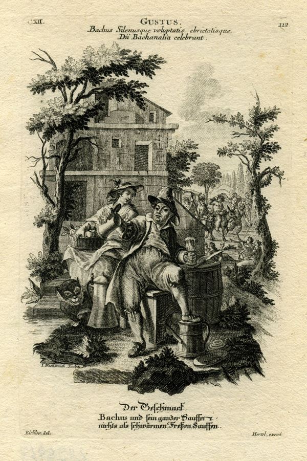 Jeremias Wachsmuth - Allegorie dei Cinque Sensi