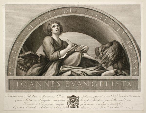 Francesco Rosaspina - San Giovanni Evangelista, da Correggio