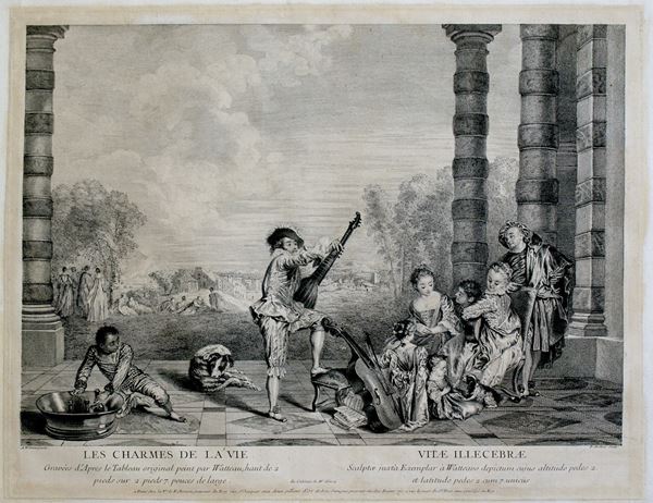 Pierre Alexandre Aveline - Les Charmes de la Vie, da Antoine Watteau