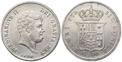 Ferdinando II di Borbone, Mezza Piastra del Regno delle Due Sicilie (1856)