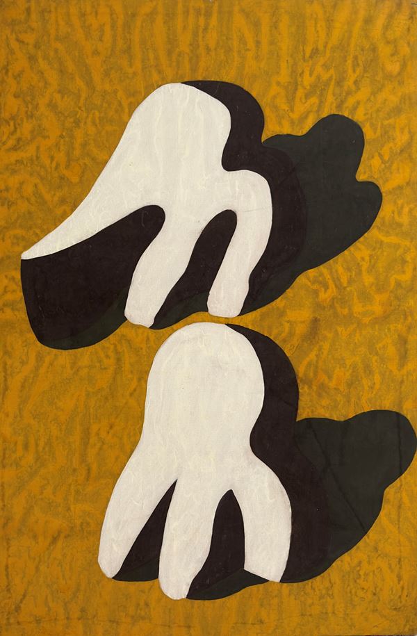 ALBERTO DI FABIO : Montagne  (1991)  - Tempera su carta intelata - Asta ARTE DELL'800, MODERNA E CONTEMPORANEA. II Parte - Arte del Dopoguerra e Contemporanea: dipinti e sculture - Bertolami Fine Art - Casa d'Aste