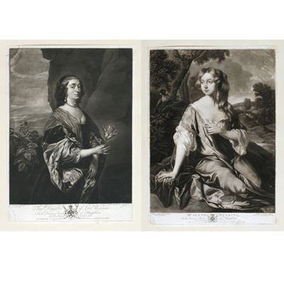 Josiah Boydell, Jane daughter of Lord Wenman | Charles Townley, Mrs Jenny Deering - Incisioni mez...