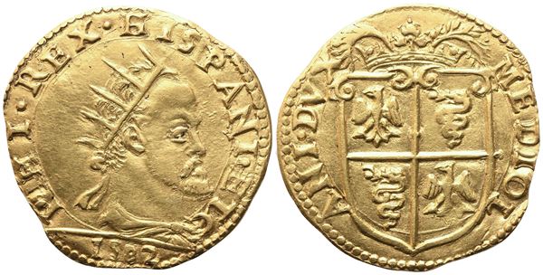 MILANO. Ducato di Milano. Filippo II (1556-1582), Doppia 1582; Au (6,50 g; 27,2 mm)