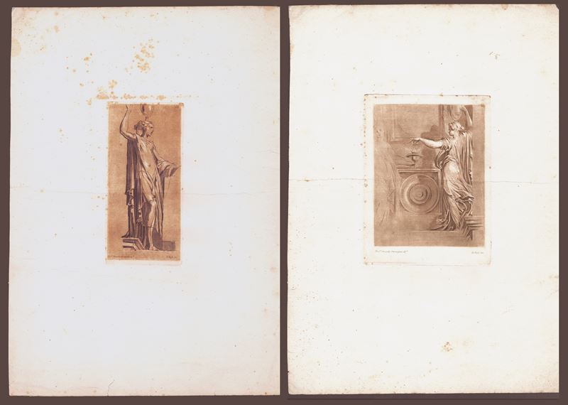 Benigno Bossi - Raccolta di disegni originali di Fra. Mazzola detto il Parmigianino, acquaforte a...