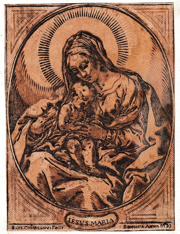 Giovanni Battista Coriolano : Madonna col Babino, da Guido Reni  - Auction OLD MASTER & MODERN PRINTS AND DRAWINGS - Bertolami Fine Art - Casa d'Aste