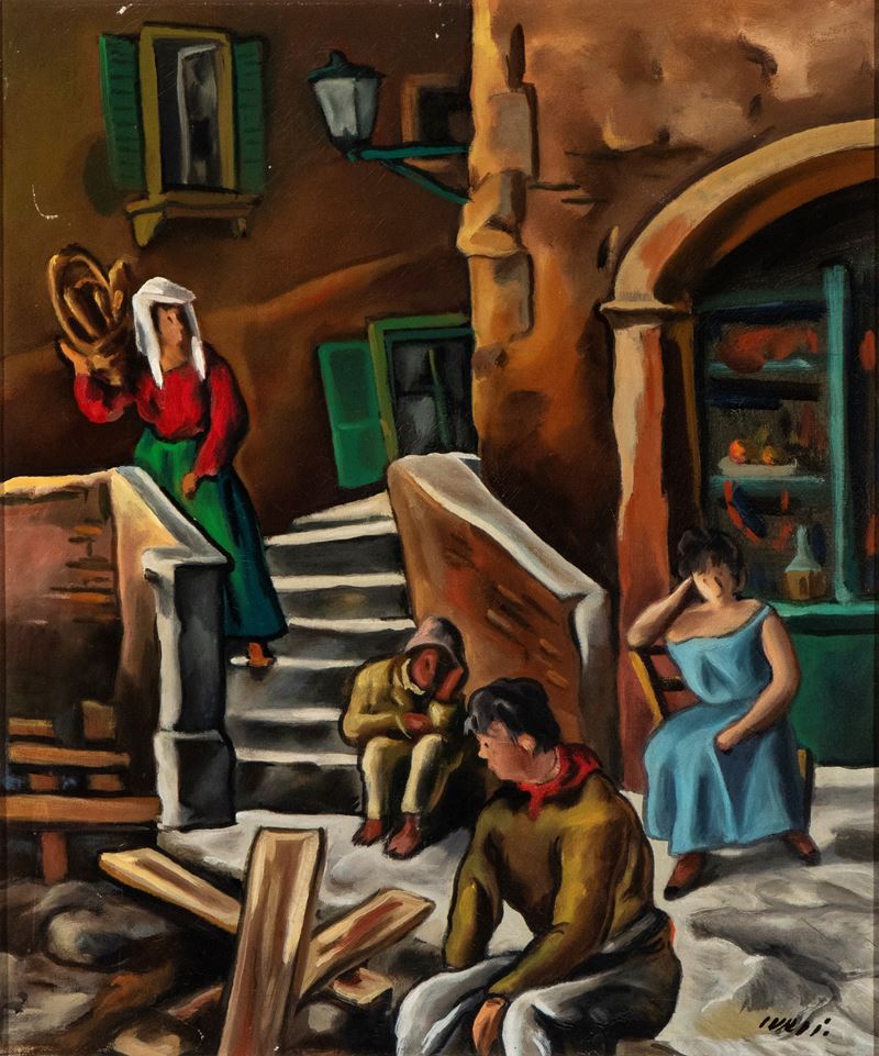 Scena di vita popolare