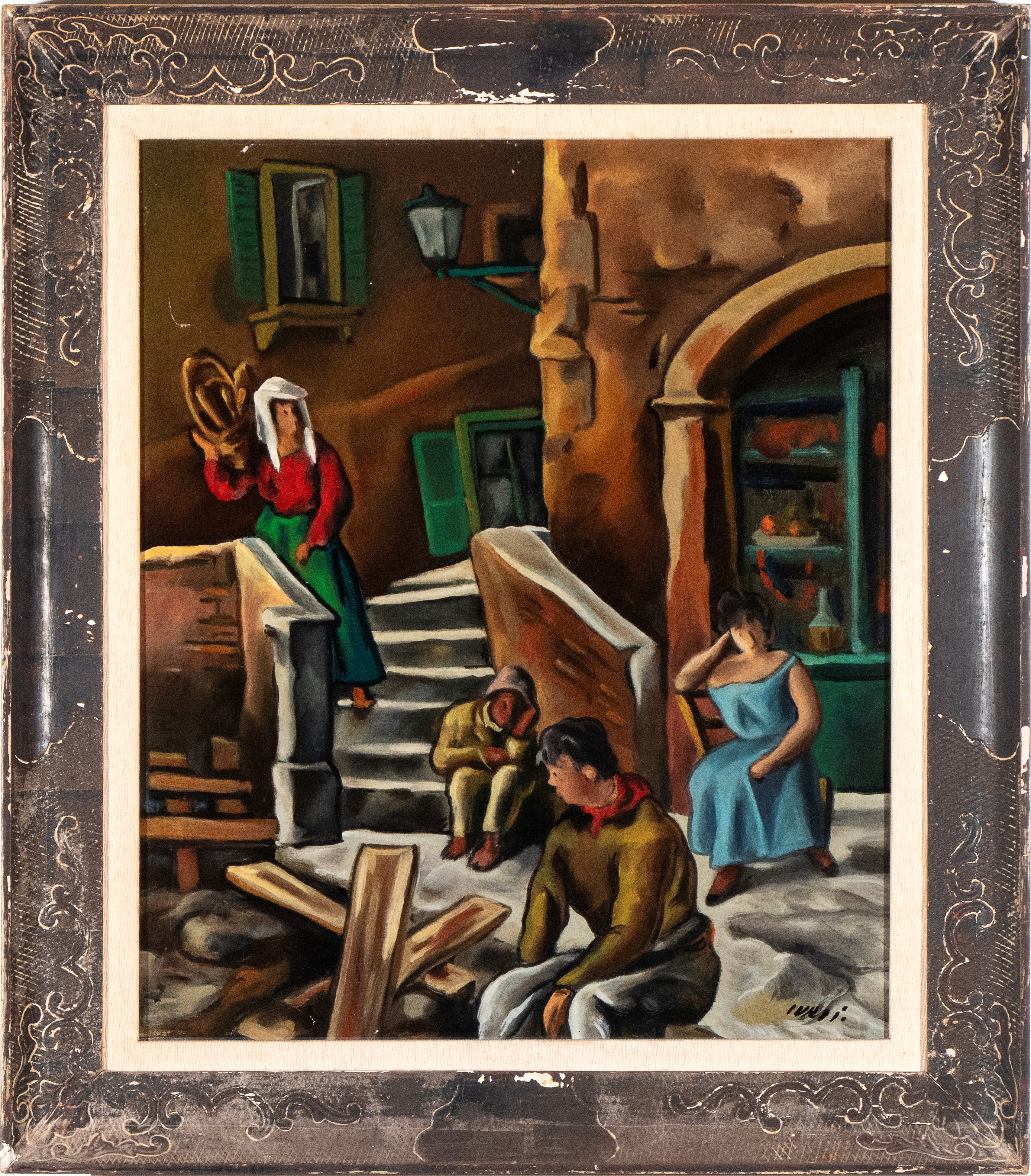 Scena di vita popolare