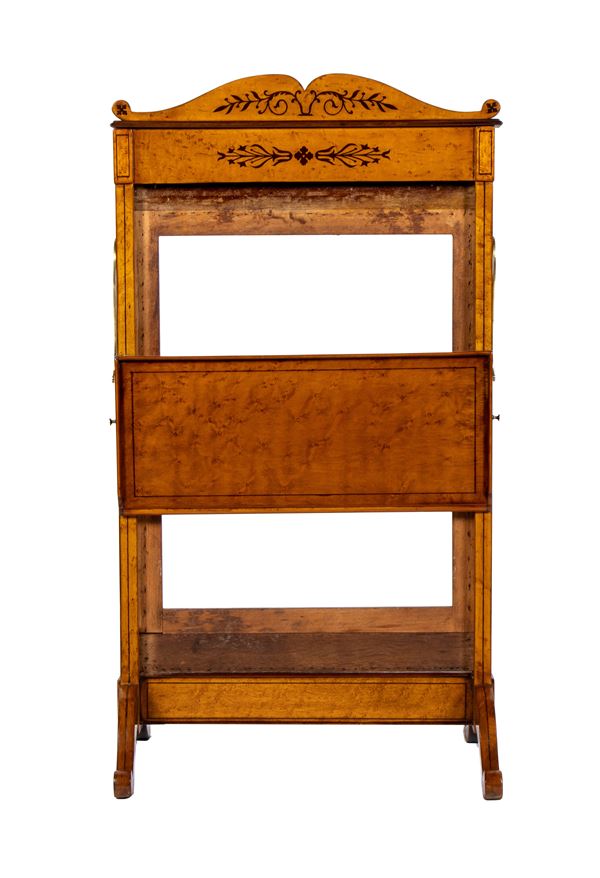 France Charles X maple wood cover with inlays