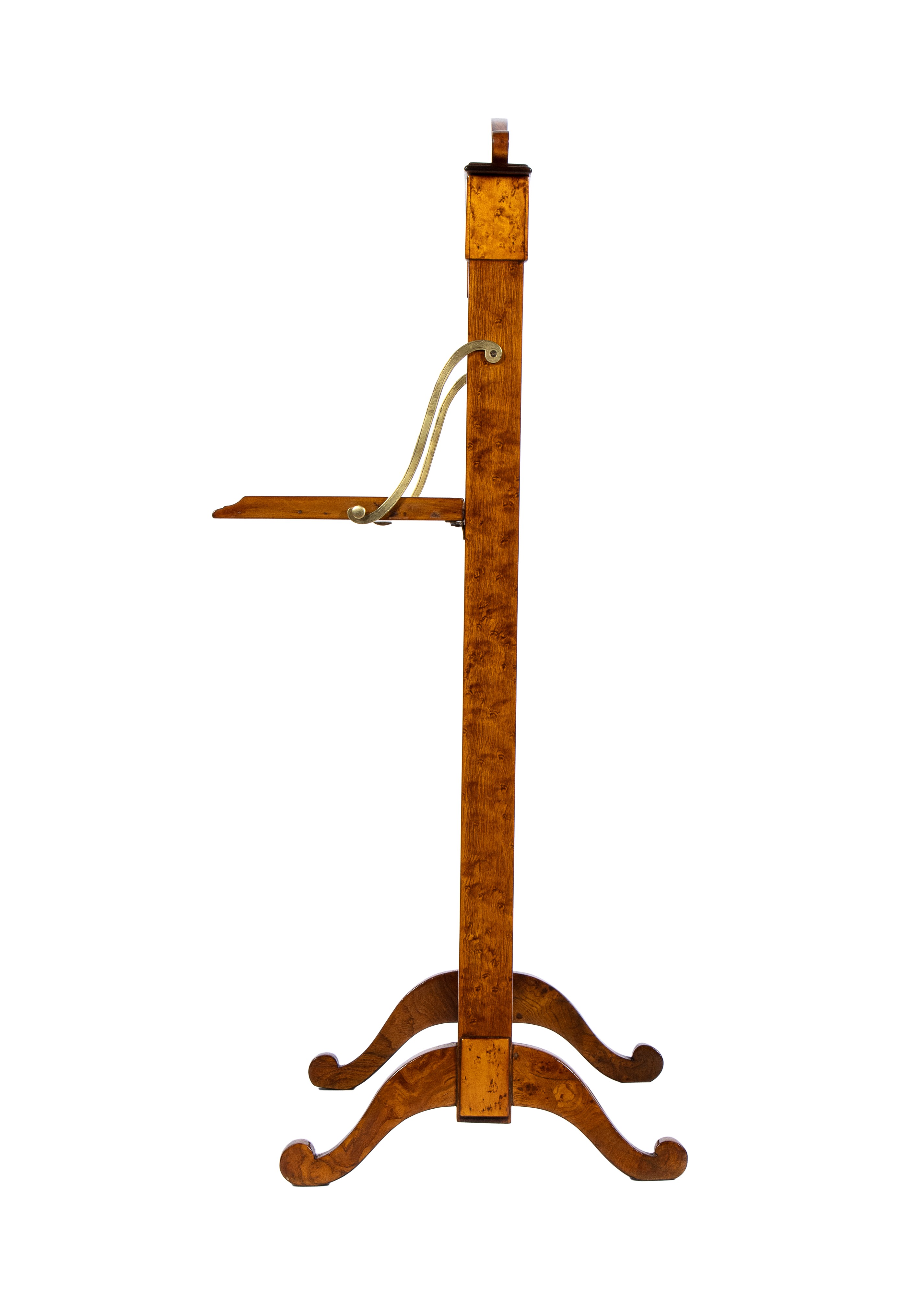 L. Petit - Copricamino francese Carlo X in legno di acero con intarsi
