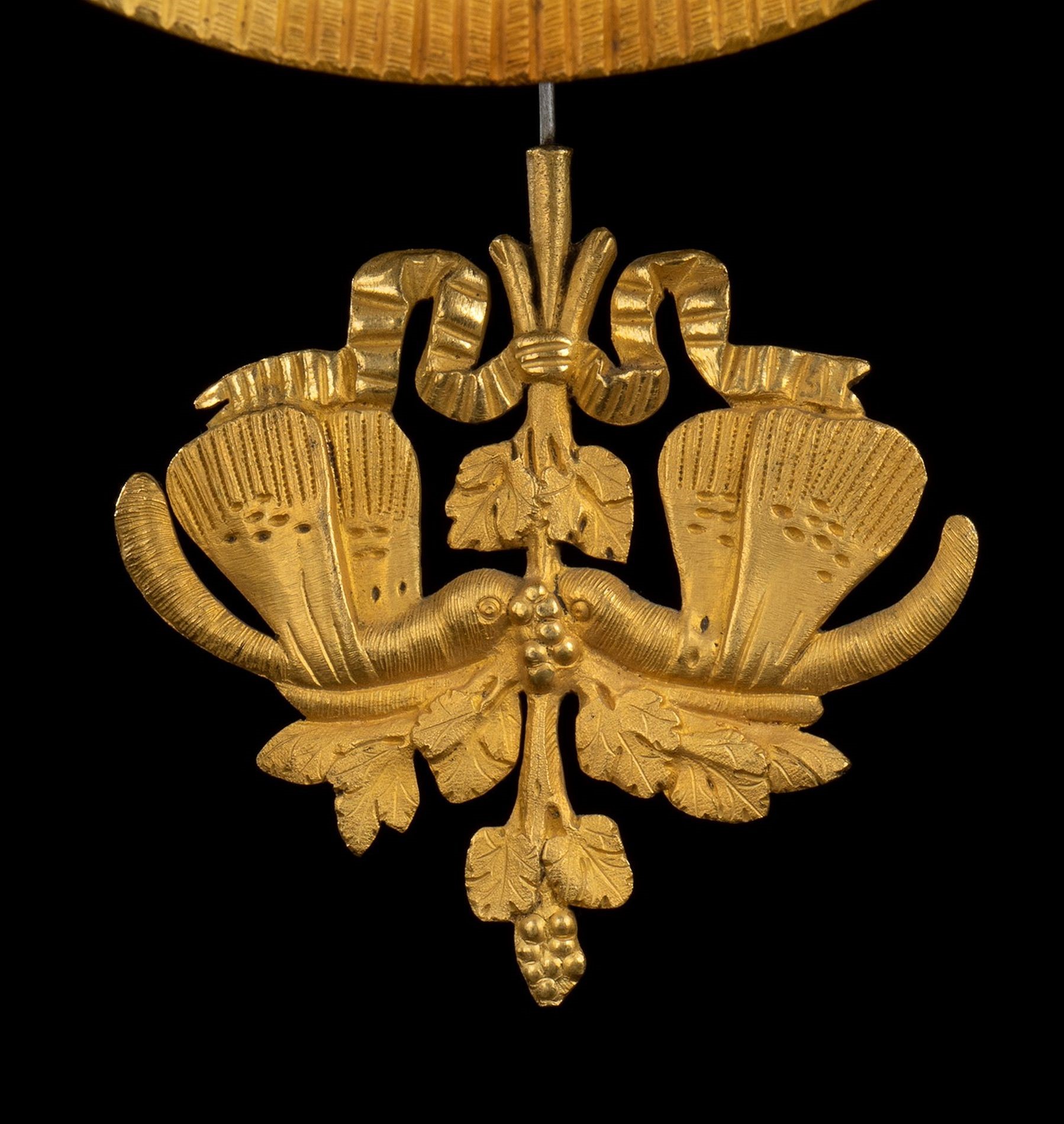 Orologio d’appoggio in marmo nero del Belgio