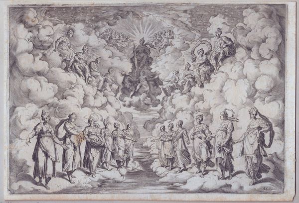 Agostino Carracci - L'Armonia delle Sfere, da Bernado Buontalenti