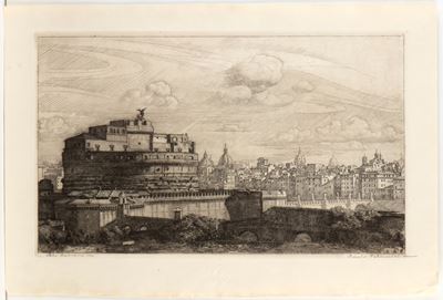 Sole romano, acquaforte