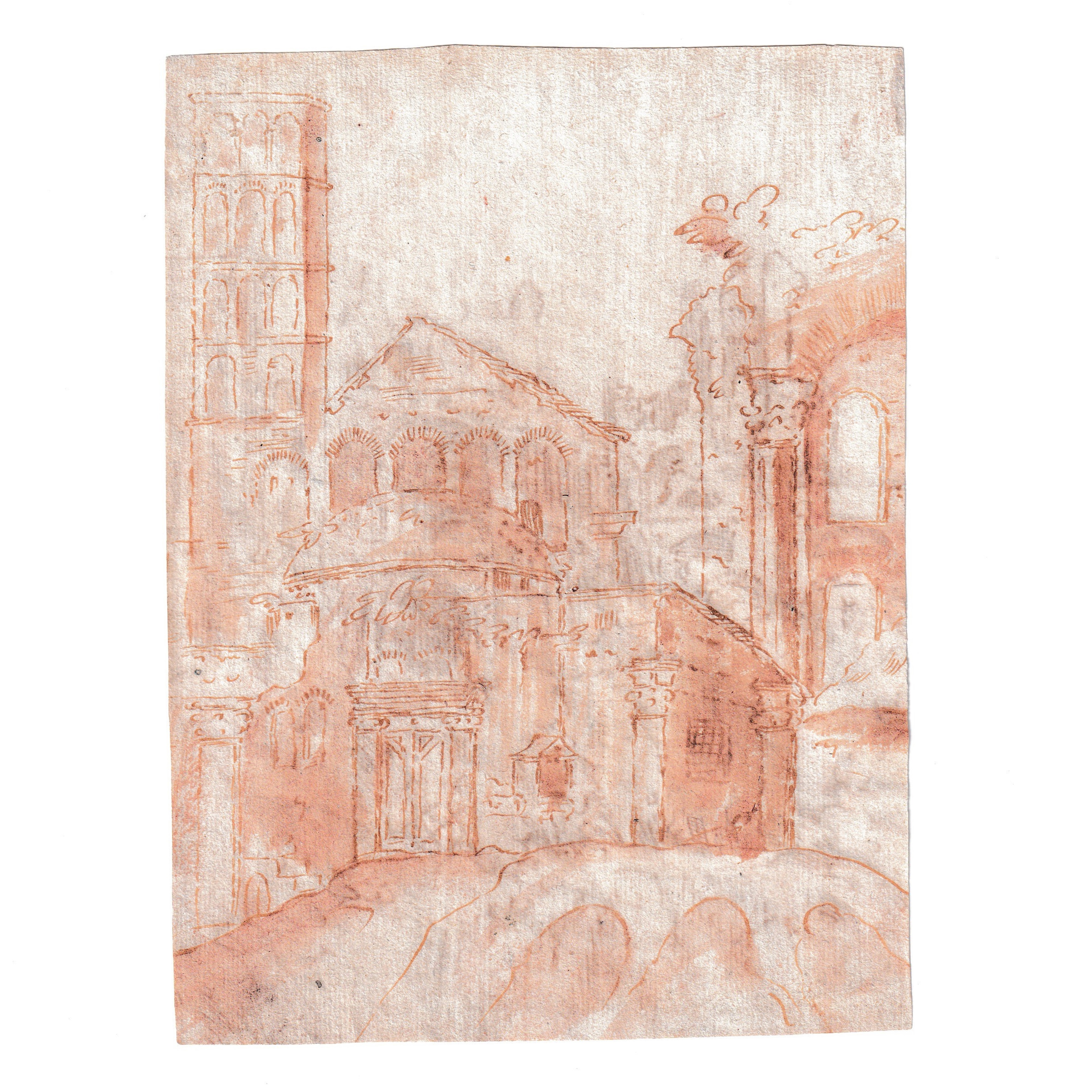 Veduta con Foro Romano | Scorcio di Roma