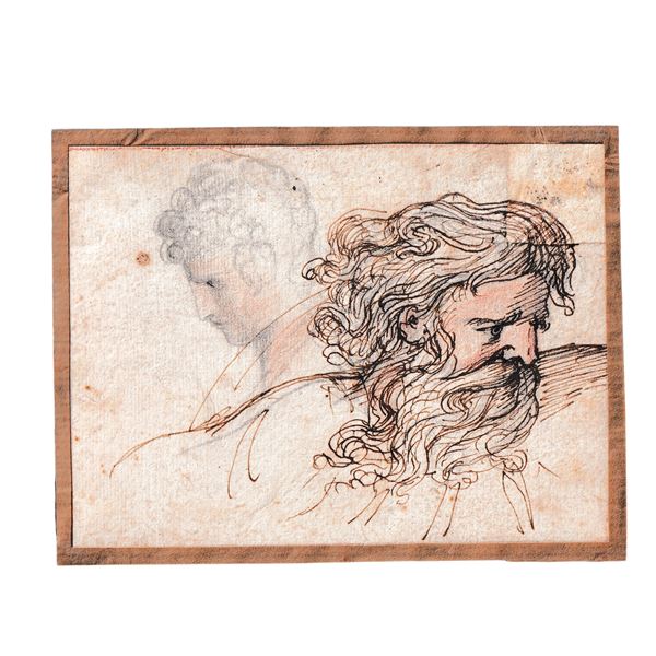 Studio per due teste maschili