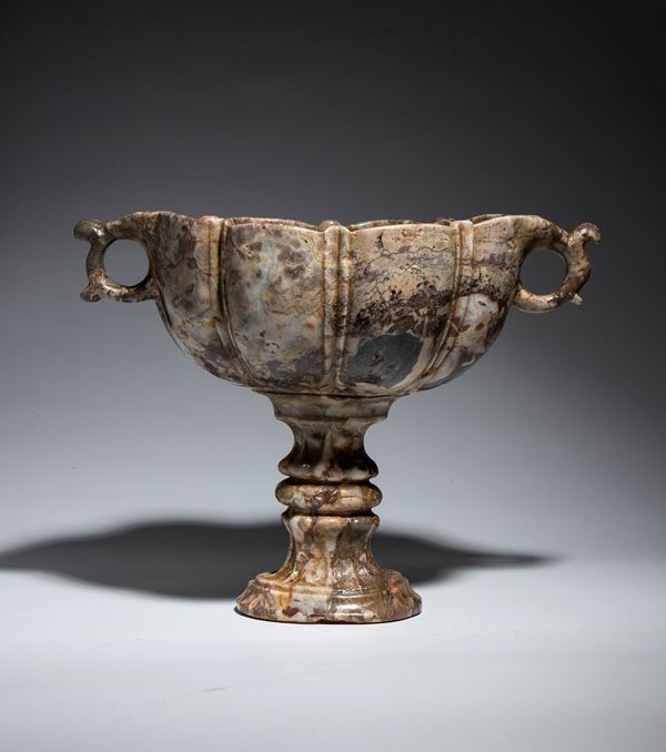 A marble cup from the Medici workshop