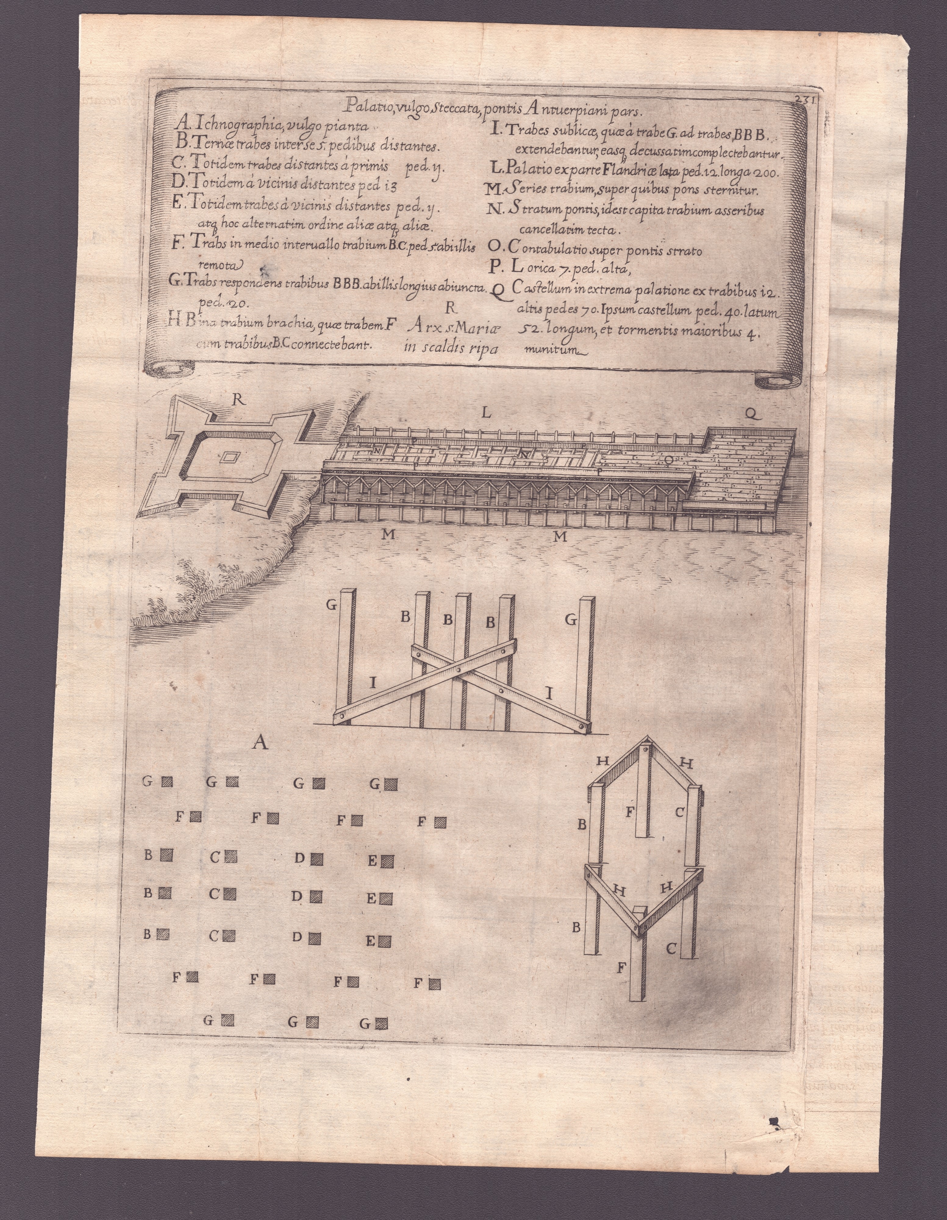 Brulotti (navi incendiari) | Ponte costruito sul fiume Schelda