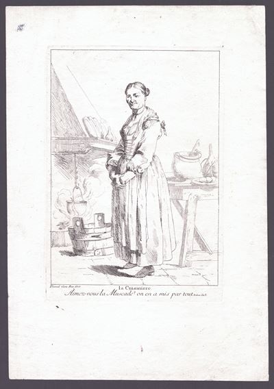 La cuisinière, acquaforte